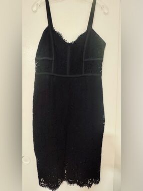 Express Black Lace Spaghetti Strap Sheath Dress
